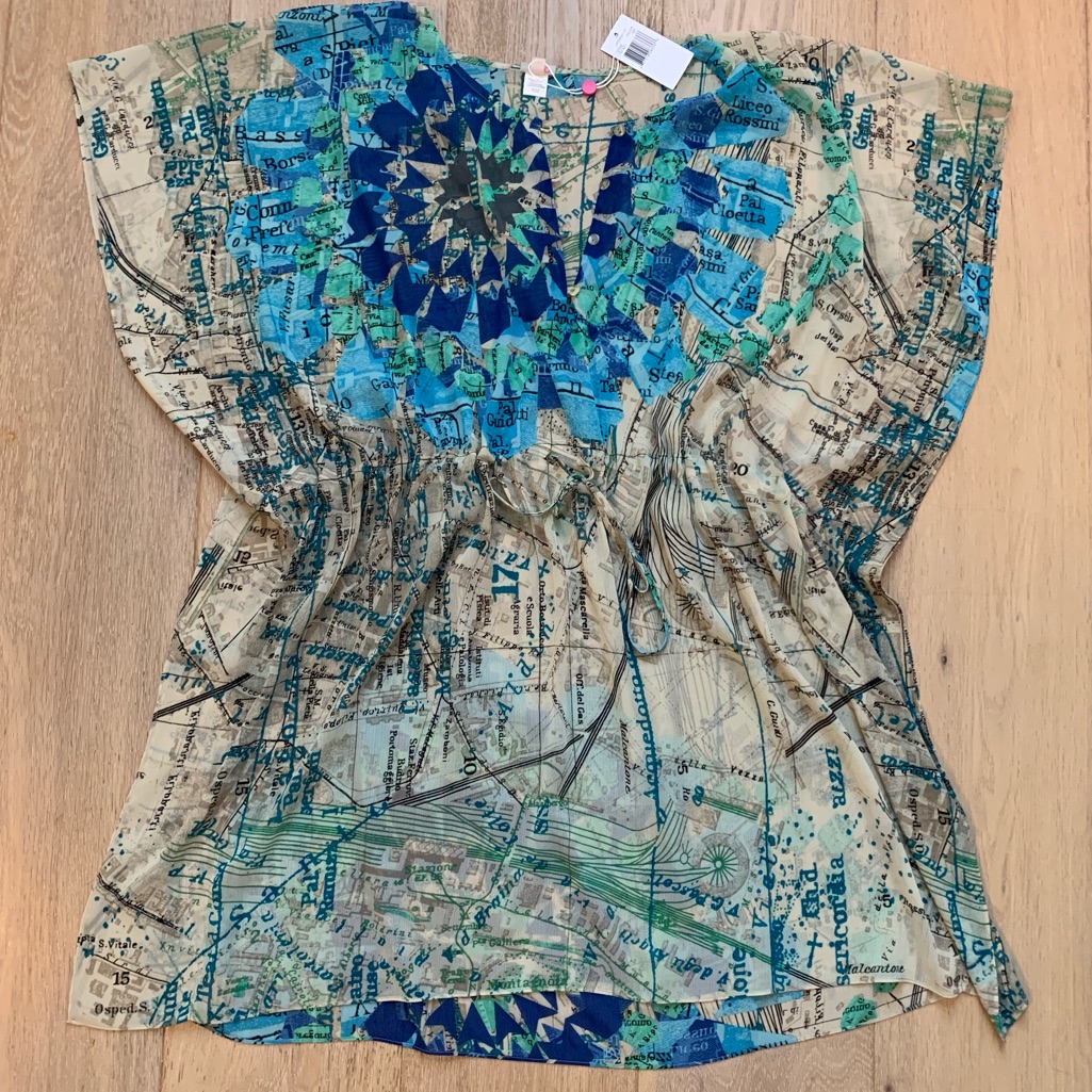 Nwt Echo Design Map Tunic